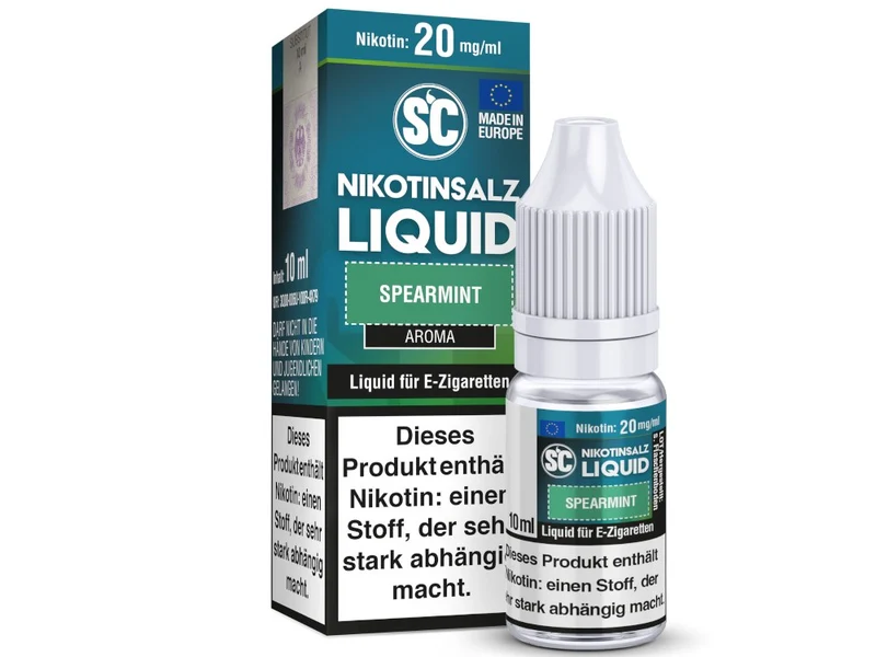 SC Spearmint Nikotinsalz Liquid – Minze E-Liquid für E-Zigaretten 10ml