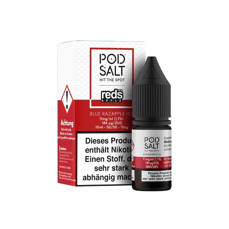 Pod Salt Fusion Blue Razapple Ice Nikotinsalz Liquid - 10ml E-Zigarette