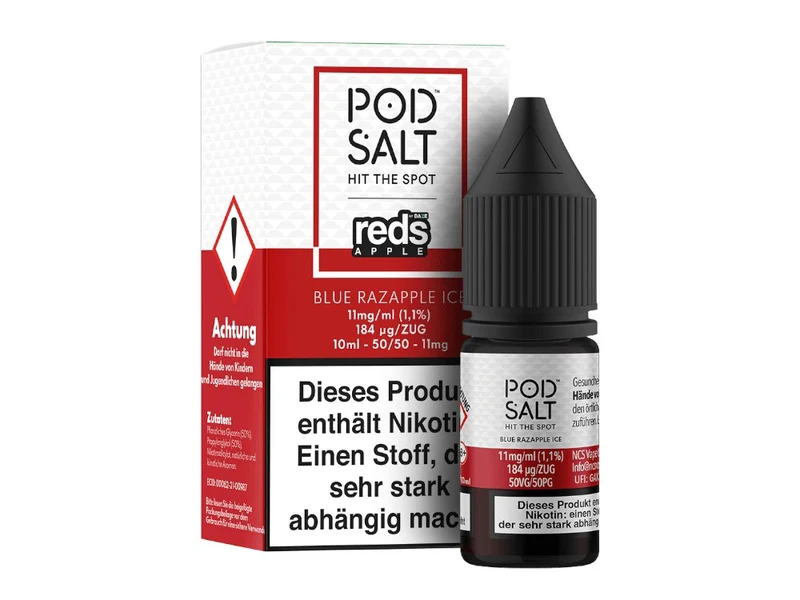 Pod Salt Fusion Blue Razapple Ice Nikotinsalz Liquid - 10ml E-Zigarette