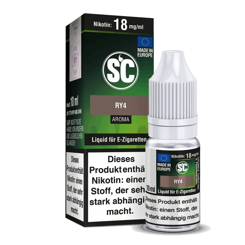 SC - RY4 Tabak - 10ml Fertigliquid (Nikotinfrei/Nikotin)