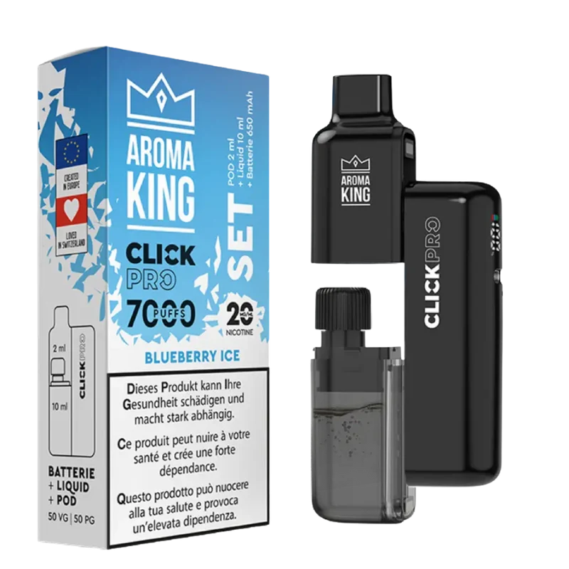 Aroma King - Click Pro 7000 SET Blueberry Ice