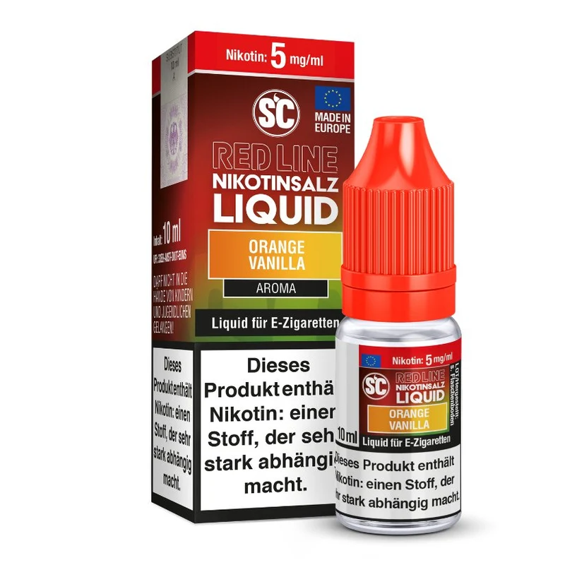 SC Red Line - Orange Vanilla Nikotinsalz Liquid - 10 ml