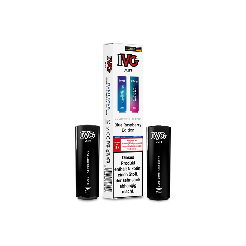 IVG AIR Pod Multi Flavour Edition (2 Stück pro Packung) - Blue Raspberry Edition