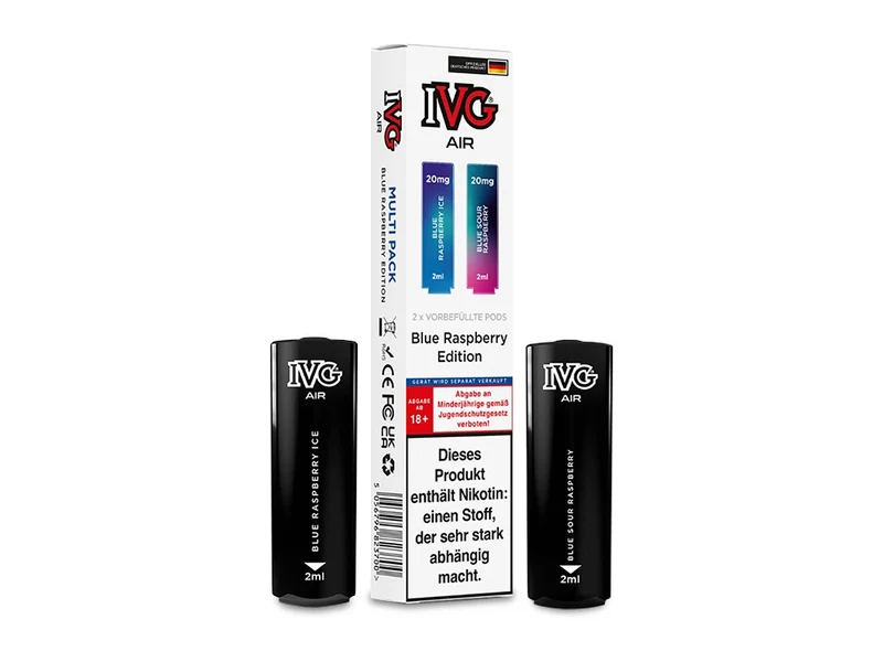 IVG AIR Pod Multi Flavour Edition (2 Stück pro Packung) - Blue Raspberry Edition