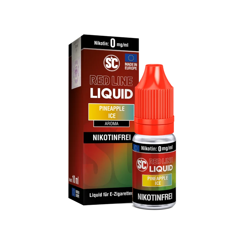 SC Red Line Pineapple Ice Liquid – 10ml E-Zigarette Nikotin Ananas