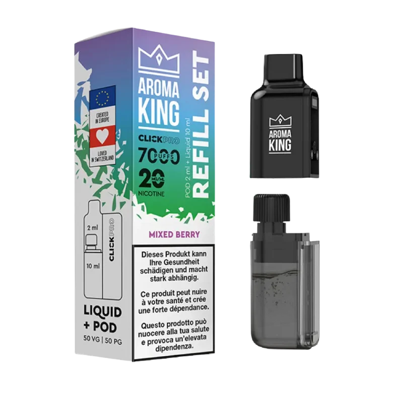 Aroma King - Click Pro 7000 - Liquid Pod - Mixed Berry