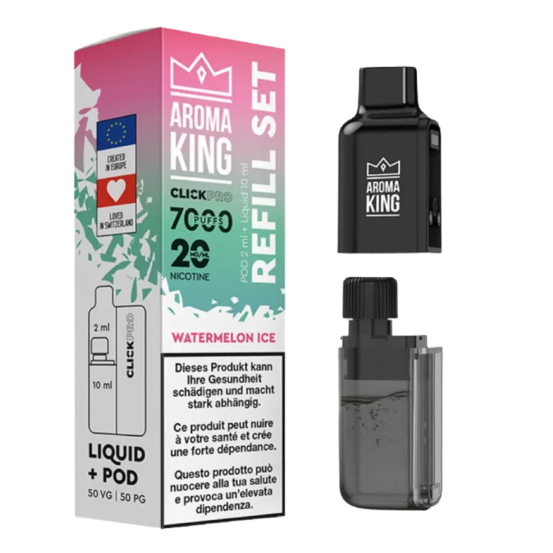 Aroma King - Click Pro 7000 - Liquid Pod - Watermelon Ice