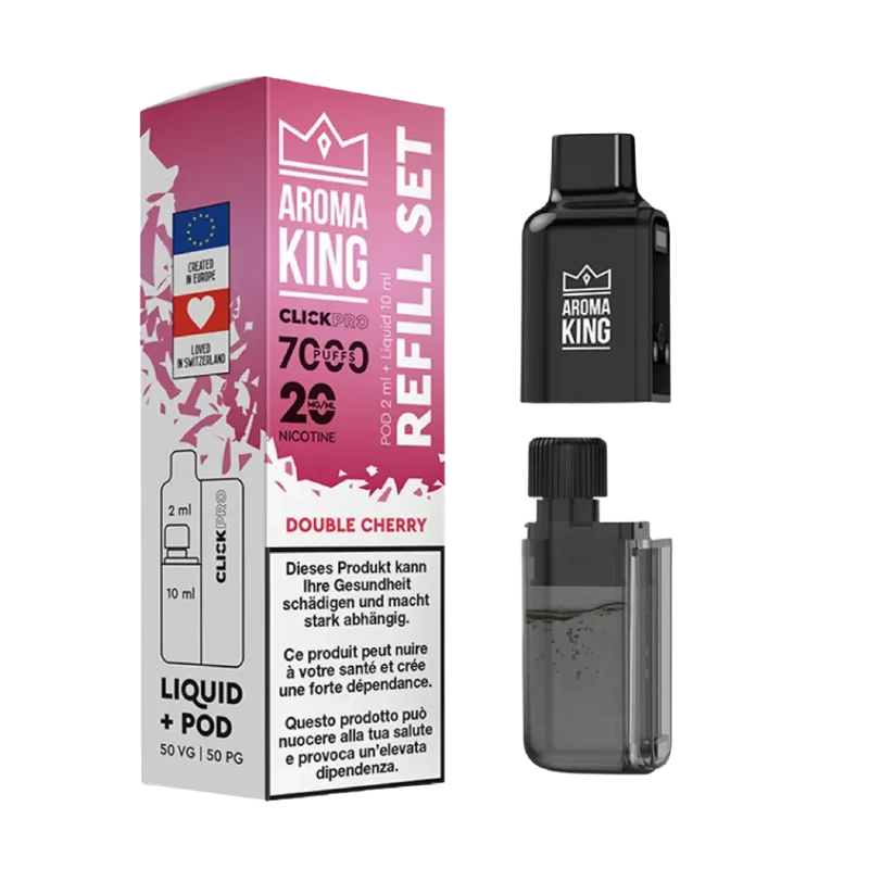 Aroma King - Click Pro 7000 - Liquid Pod - Double Cherry
