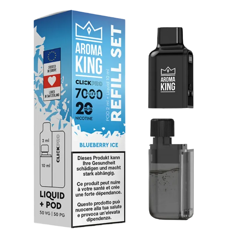 Aroma King - Click Pro 7000 - Liquid Pod - Blueberry Ice