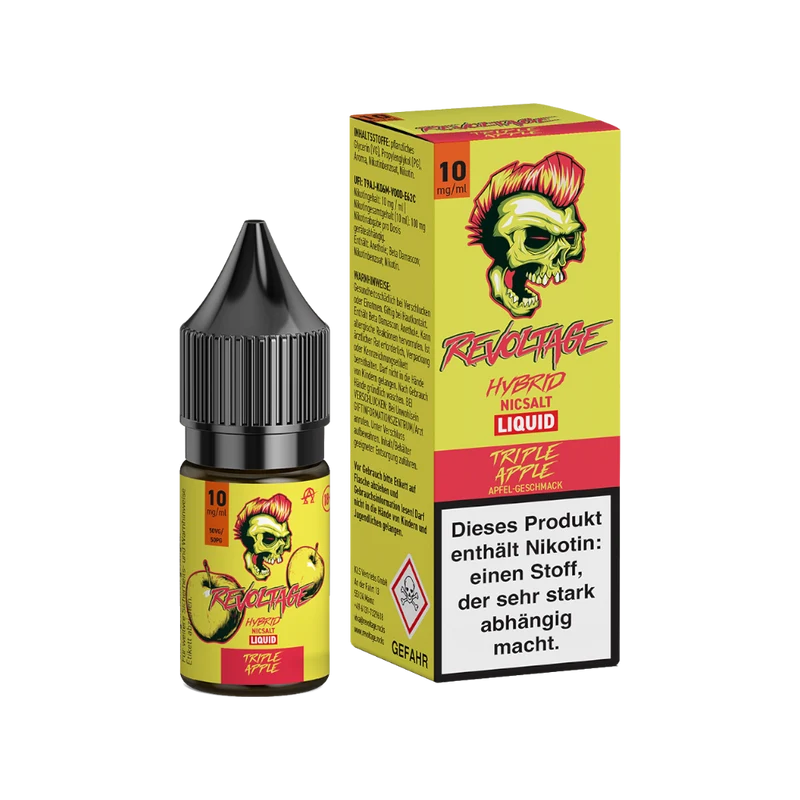 Revoltage - Hybrid Nikotinsalz Liquid - Tripple Apple