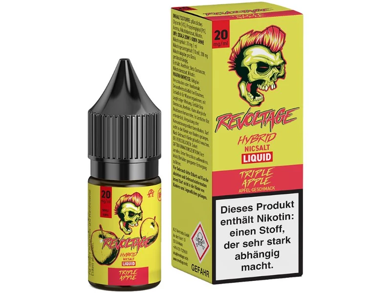 Revoltage - Hybrid Nikotinsalz Liquid - Tripple Apple