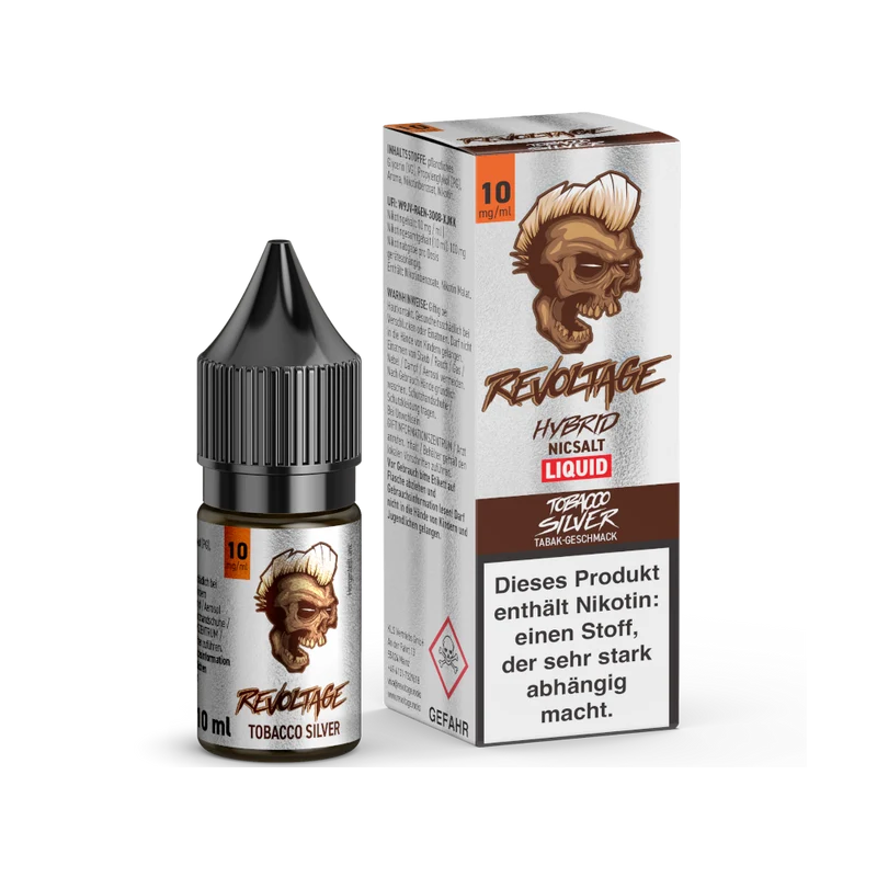 Revoltage - Hybrid Nikotinsalz Liquid - Tobacco Silver