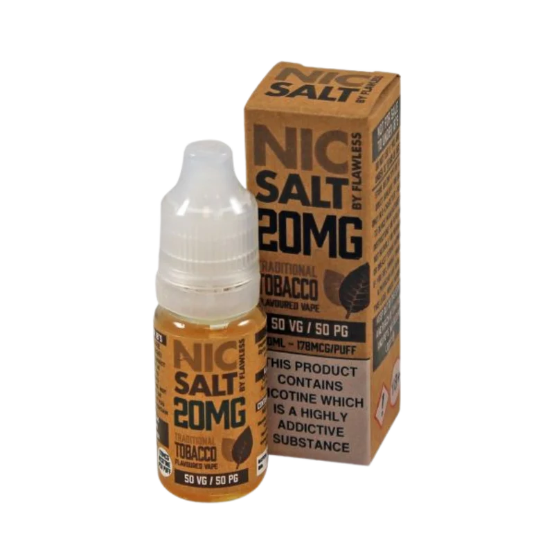 Flawless - Nic Salt - Traditional Tobacco - 10ml