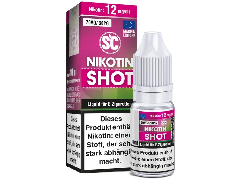 SC Nikotin Shot 10ml – 50PG/50VG & 70VG/30PG Mischung