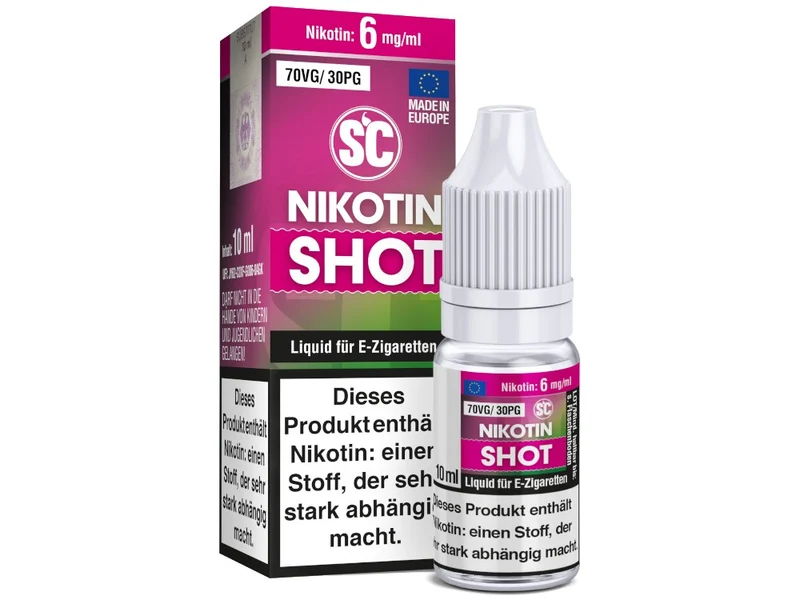 SC Nikotin Shot 10ml – 50PG/50VG & 70VG/30PG Mischung