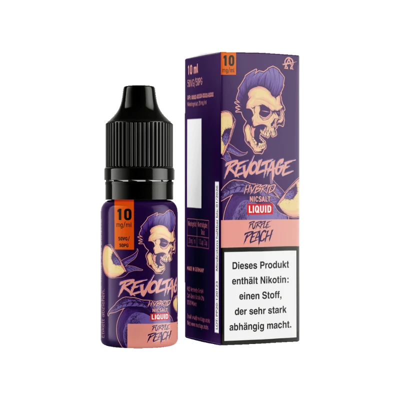 Revoltage - Hybrid Nikotinsalz Liquid - Purple Peach