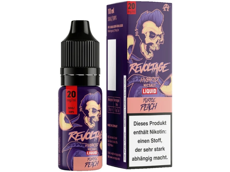 Revoltage - Hybrid Nikotinsalz Liquid - Purple Peach