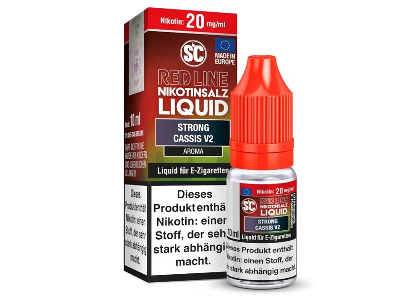 SC Red Line Strong Cassis V2 Nikotinsalz Liquid - 10mg/20mg, 10 ml