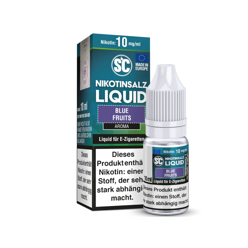 SC Blue Fruits Nikotinsalz Liquid – Blaubeere E-Zigarette 10ml 20mg/ml