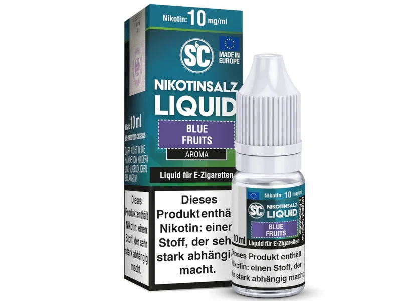 SC Blue Fruits Nikotinsalz Liquid – Blaubeere E-Zigarette 10ml 20mg/ml