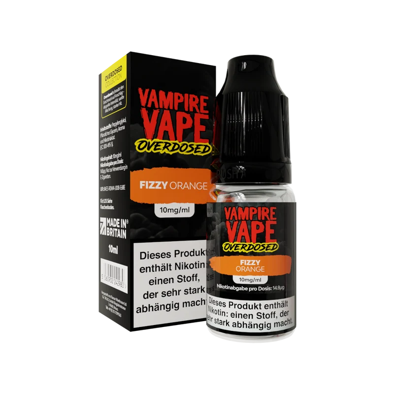 Vampire Vape - Overdosed - Nikotinsalz Liquid - Fizzy Orange
