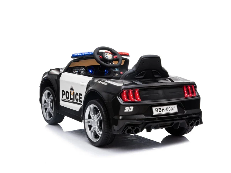Ford Mustang Kinderauto Polizei 12V 2x35W 2.4Ghz USB MP3 Sirene