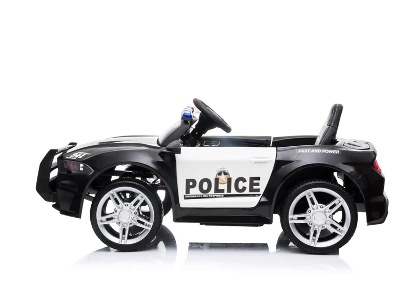 Ford Mustang Kinderauto Polizei 12V 2x35W 2.4Ghz USB MP3 Sirene