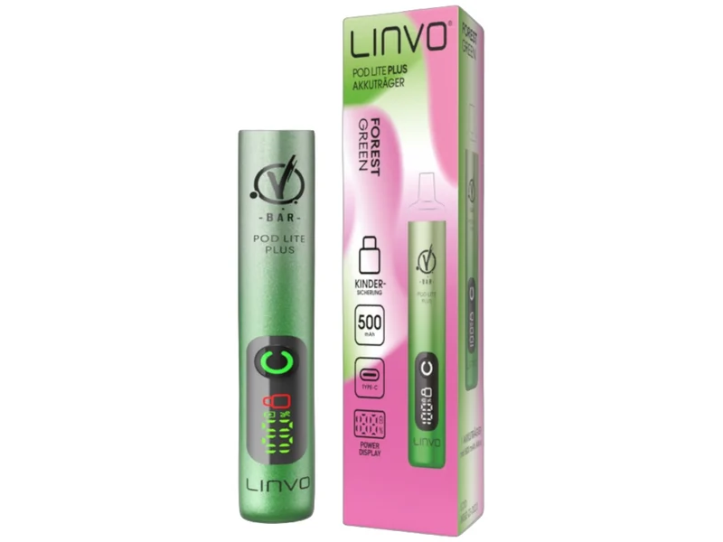 Linvo Pod Lite Plus Akku – 500 mAh E-Zigarette mit Display & USB-C