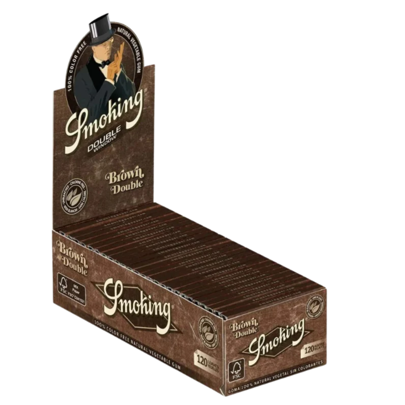 Smoking Paper Double Window - Brown