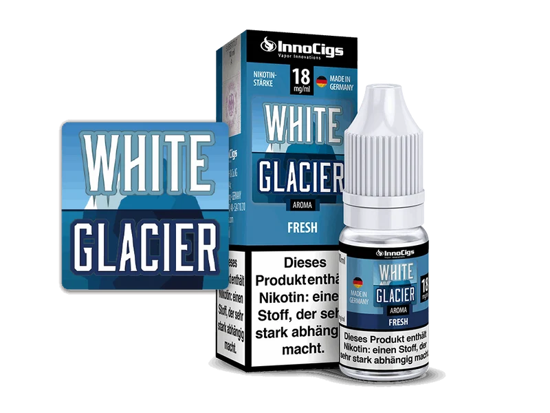 InnoCigs - White Glacier Fresh - 10ml Fertigliquid (Nikotinfrei/Nikotin)