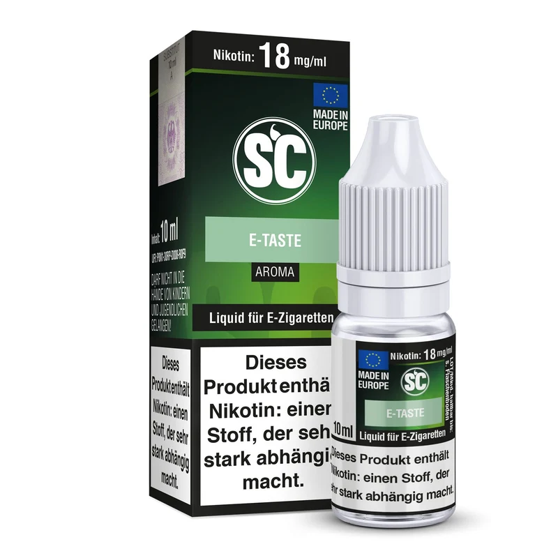 SC - E-Taste - 10ml Fertigliquid (Nikotinfrei/Nikotin)