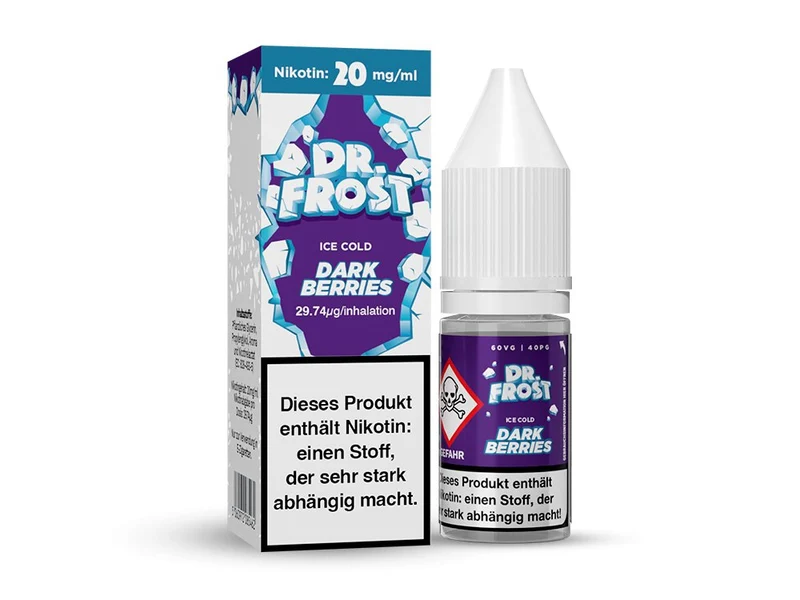 Dr. Frost Ice Cold - Dark Berries - 10ml Fertigliquid (Nikotinsalz)