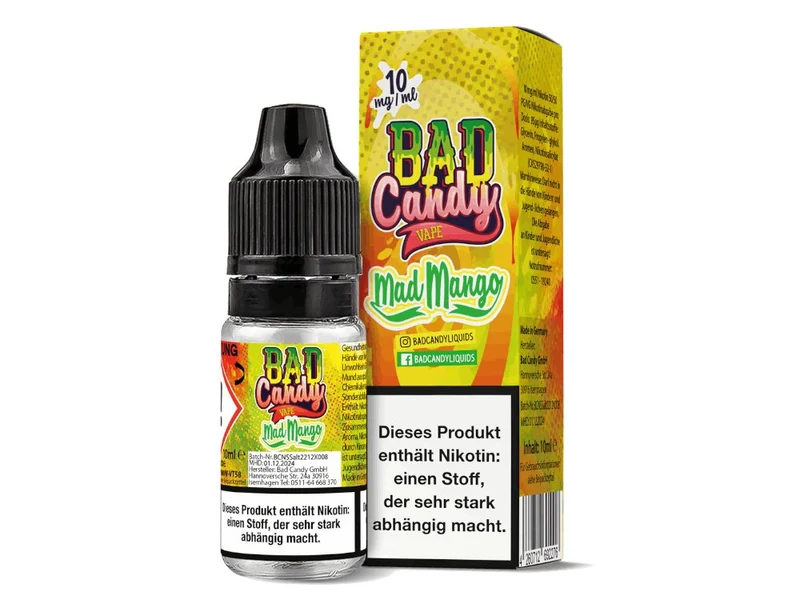 Bad Candy Liquids - Mad Mango - 10ml Fertigliquid (Nikotinsalz)