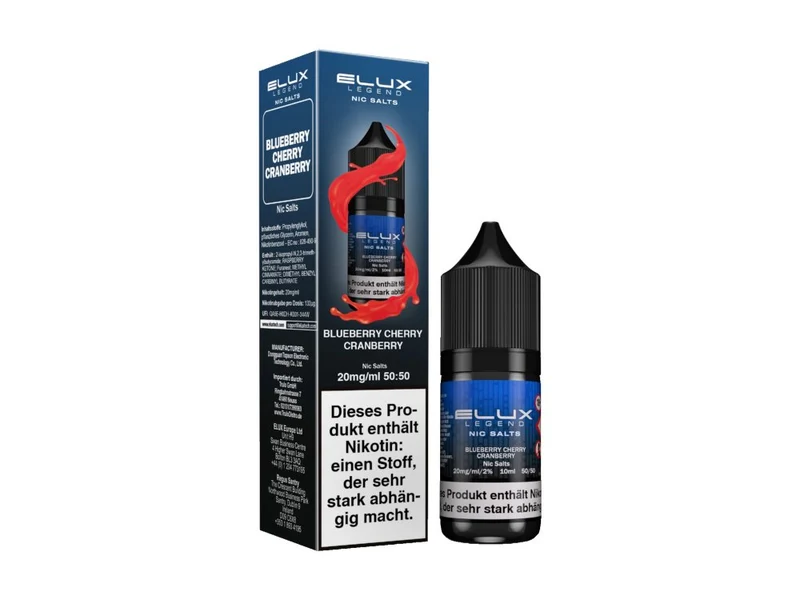Elux - Blueberry Cherry Cranberry - 10ml Fertigliquid (Nikotinsalz)