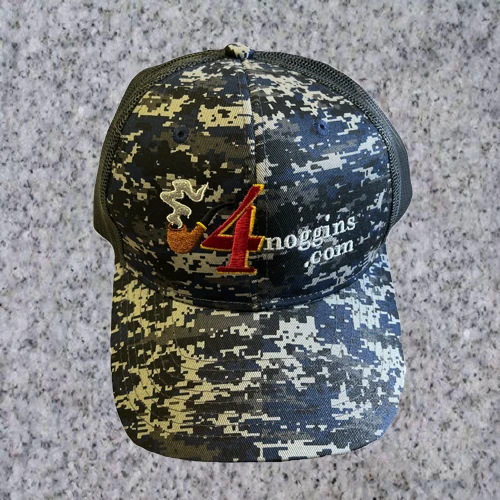 4NOGGINS.COM - Camo Adjustable Mesh Baseball Cap