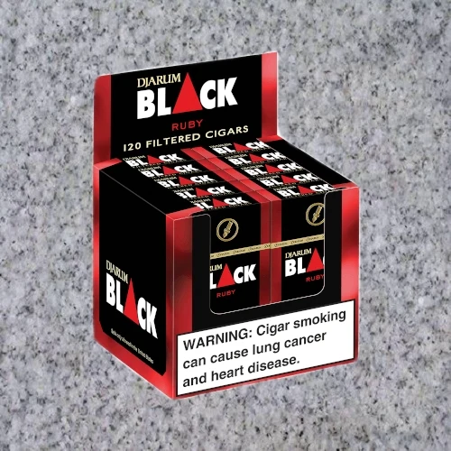 Djarum: RUBY BLACK CHERRY FILTERED CIGARS (3.5" x 20)