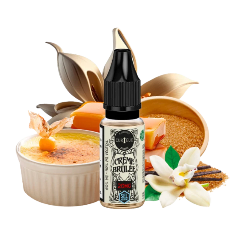 Curieux - Édition - Nikotinsalz - Dessert Crème Brûlée 10ml