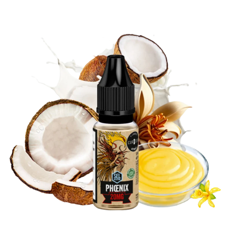 Curieux - Édition - Nikotinsalz - Astrale Phoenix (Vanillecustard & Kokos) 10ml