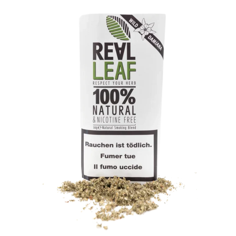 Real Leaf - nikotinfreier Tabakersatz - 30gr - Damiana