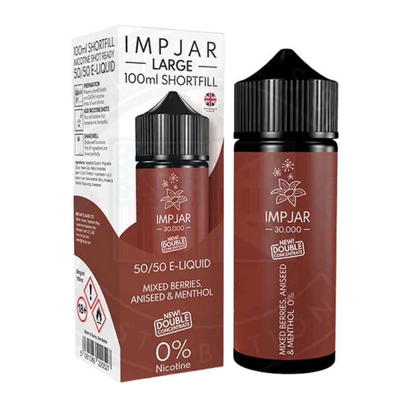 IMP JAR Large - Shortfill Doubleconcentrate - Mixed Berries Aniseed & Menthol 100ml 0mg