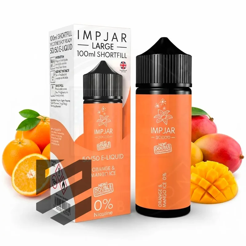 IMP JAR Large - Shortfill Doubleconcentrate - Orange & Mango Ice 100ml 0mg