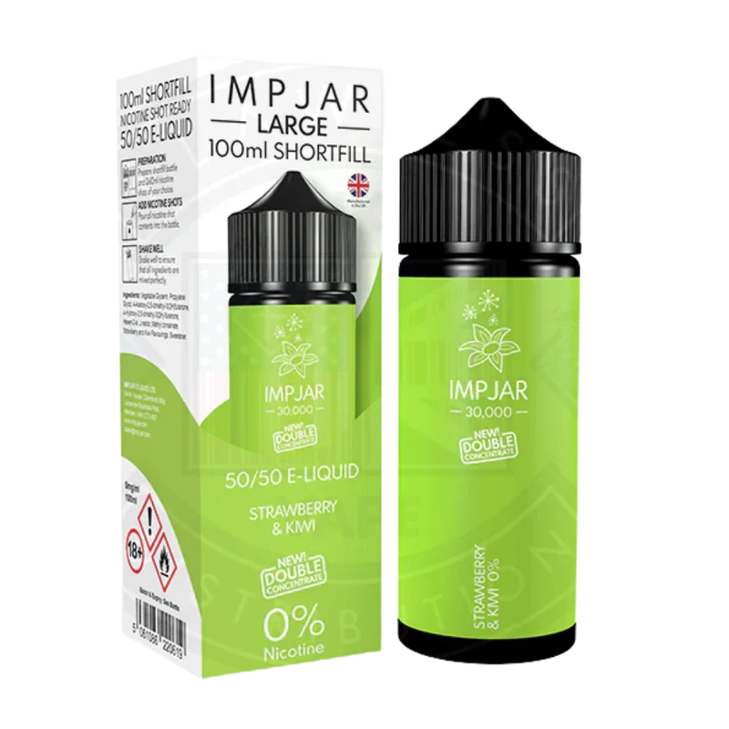 IMP JAR Large - Shortfill Doubleconcentrate - Strawberry & Kiwi 100ml 0mg