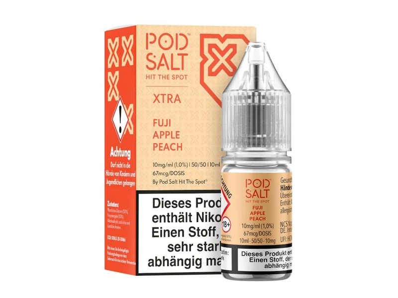 Pod Salt X - Fuji Apple Peach - 10ml Fertigliquid (Nikotinsalz)
