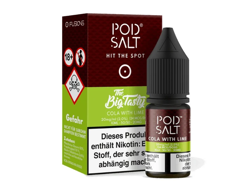 Pod Salt Fusion - Cola with Lime - 10ml Fertigliquid (Nikotinsalz)