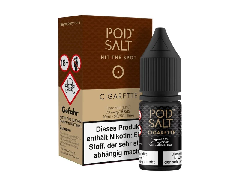 Pod Salt - Cigarette - 10ml Fertigliquid (Nikotinsalz)