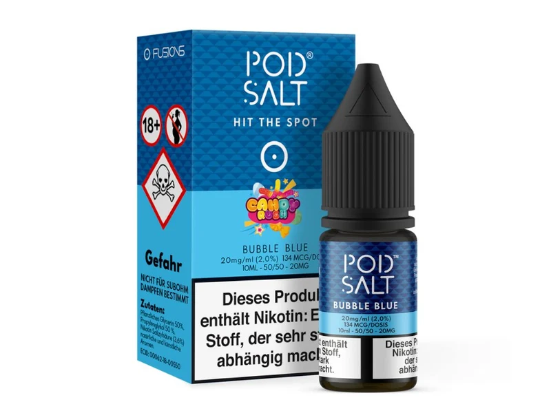 Pod Salt Fusion - Bubble Blue - 10ml Fertigliquid (Nikotinsalz)