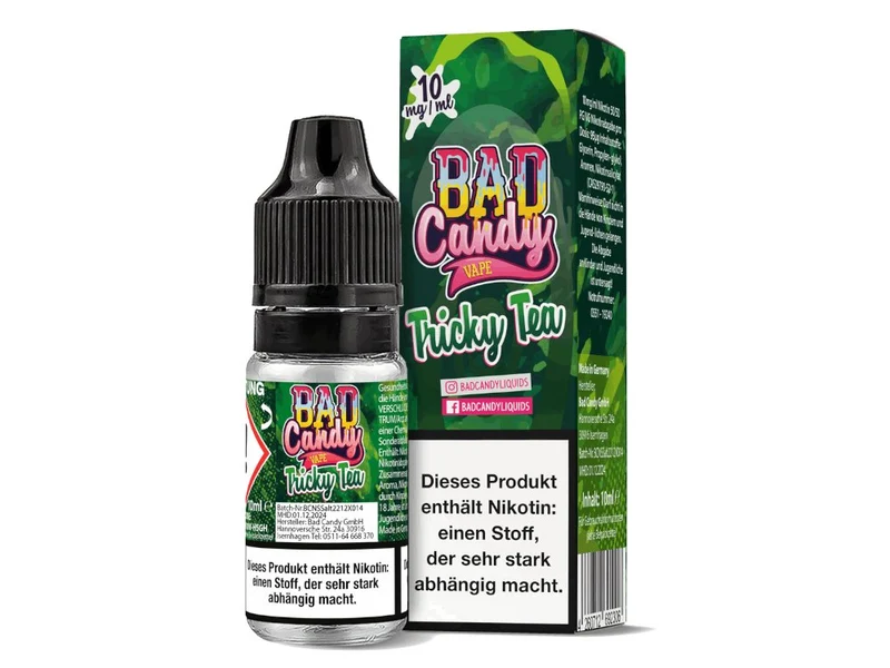 Bad Candy Liquids - Tricky Tea - 10ml Fertigliquid (Nikotinsalz)