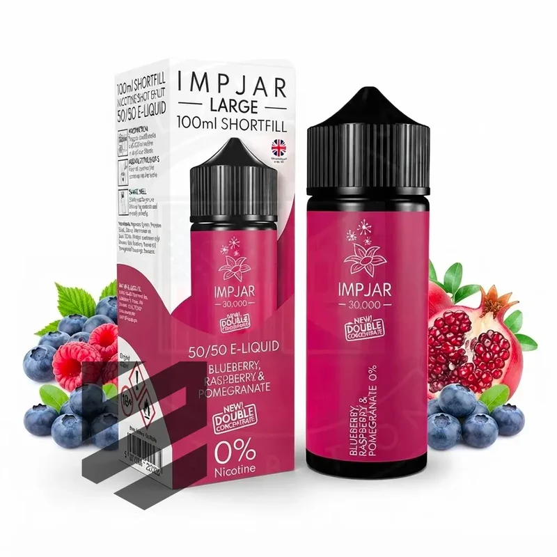 IMP JAR Large - Shortfill Doubleconcentrate - Blueberry Raspberry & Pomegranate 100ml 0mg