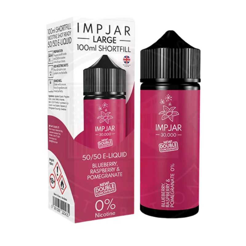 IMP JAR Large - Shortfill Doubleconcentrate - Blueberry Raspberry & Pomegranate 100ml 0mg
