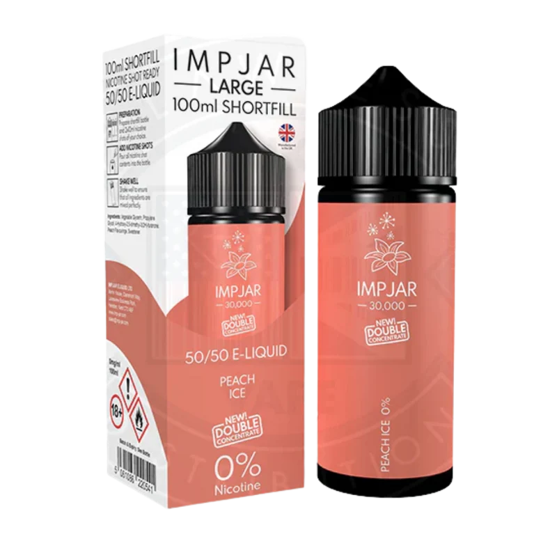 IMP JAR Large - Shortfill Doubleconcentrate - Peach Ice 100ml 0mg